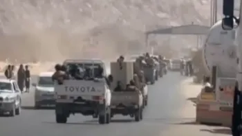 رتل عسكري ضخم من قوات "درع الوطن" يتجه نحو عدن