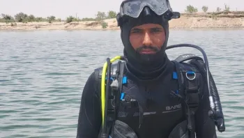 إنقاذ طفل من الغرق في سد مأرب