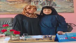 مديرة مكتب الثقافة بعدن تستقبل الفنانة أمل كعدل