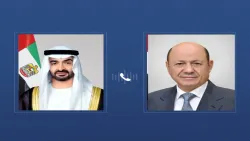 الرئيس الإماراتي ونائباه يعزون رئيس مجلس القيادة في وفاة عبدربه منصور هادي